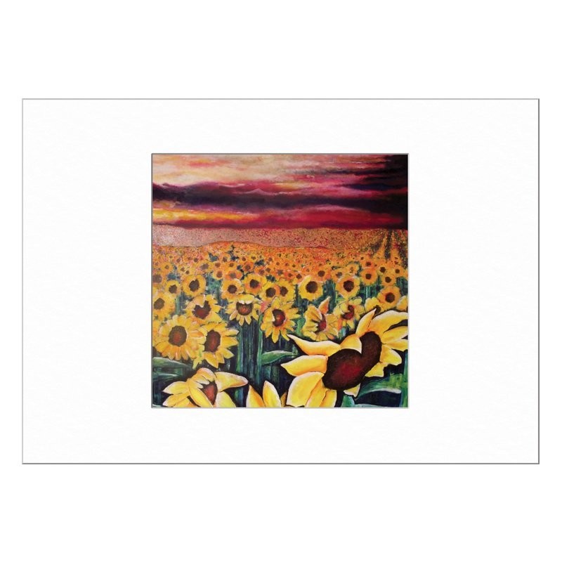 Sunflowers Limited Edition Print with Mount